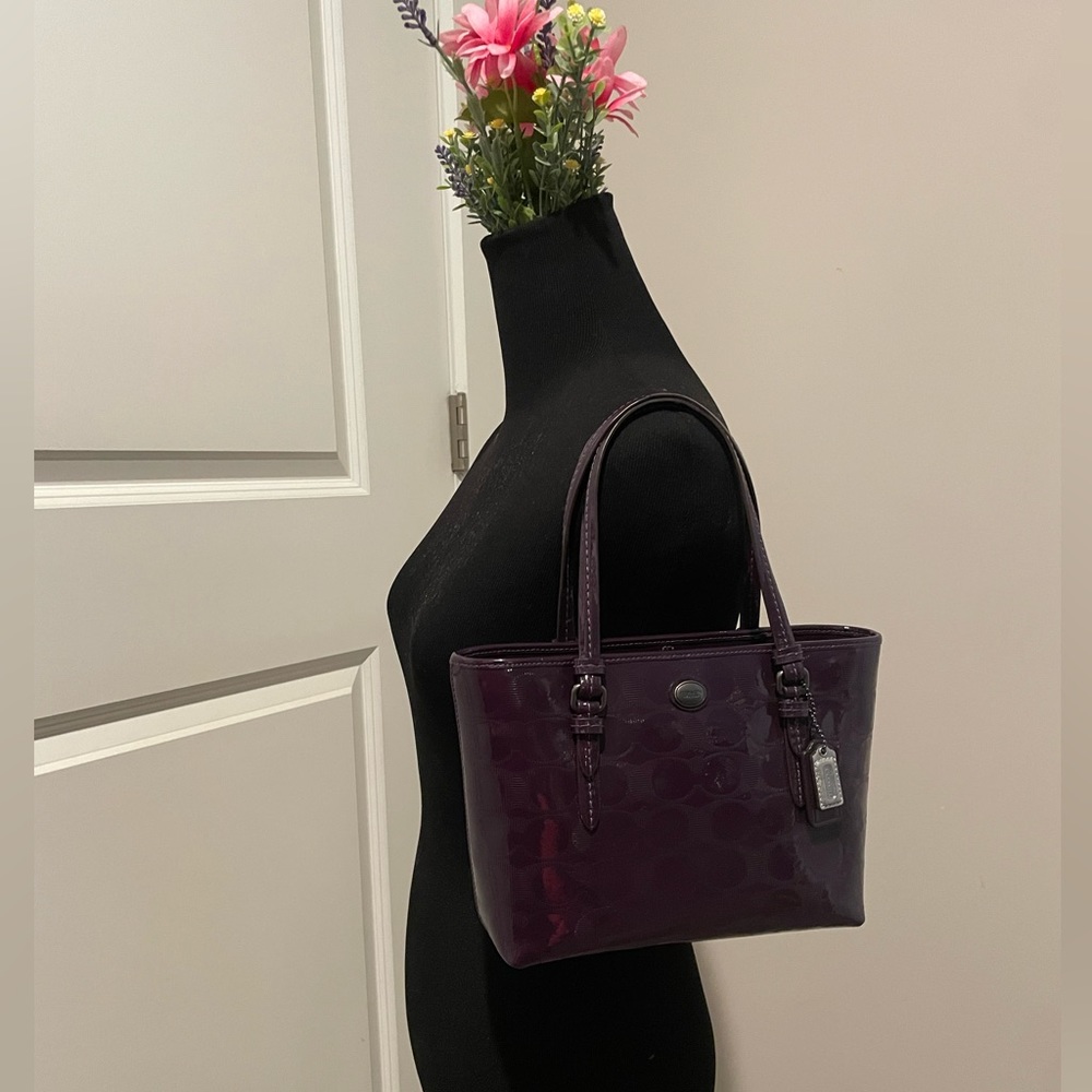 PRICE DROP! Rich plum Coach handbag